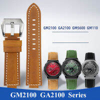 ✅โปรโมชั่น✅สายนาฬิกาหนังวินเทจสีด้าน16มม. สำหรับ Casio DW5600/5610 GA110 GM2100 GA2100สายรัดแบบปรับได้ GM5600