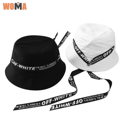 WOMA เสื้อสตรีมเมอร์ผู้ชายสไตล์เกาหลี Topi Bucket อินเทรนด์หมวกกันแดดส่วนตัวหมวกบังแดด