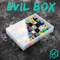 [only box]evil box acrylic keycaps box 7 x 5 keyboard sa gmk oem cherry dsa xda keycaps box For Keycap Set Stock Collection