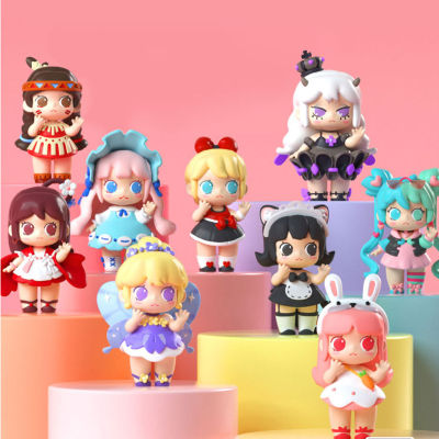 Original Kawaii Anime Mini World Cosmic Girl Blind Box Game Action Figure Toys Desktop Model Birthday Gift Collection