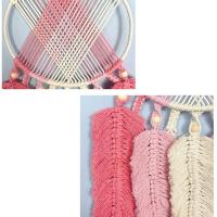 Macrame Wall Decor Dream Catcher Wall Decor โบฮีเมีย Hand- Macrame ของขวัญ Nice Dream Macrame Dream Catchers สำหรับห้องนอน Study