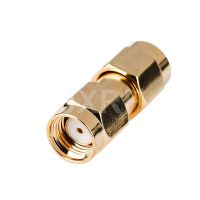 JXRF Connector 1PCS RP SMA Male to RP SMA Male Coaxial Coax Adapter