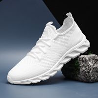 Men Running Shoes Breathable Light Lace-Up Jogging Shoes for Men Sneakers Casual Shoes Mesh Sports Walking Style Shoes for Women