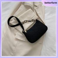 BETTERFORM รู้สึกเหมือนอยู่ กระเป๋าสะพายไหล่แบบสั้น สีทึบทึบ มินิมินิ ถุงใต้วงแขน แฟชั่นสำหรับผู้หญิง ลำลองแบบสบายๆ กระเป๋าโท้ท ผู้หญิงผู้หญิงผู้หญิง