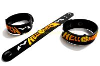 HELLOWEEN wristband ริสแบนด์ งานแกะขึ้นโมล ปั้มนูน สองชั้น สวยงาม คุณภาพสุดๆ สินค้าส่งต่างประเทศ ปรับขนาดข้อมือได้สองขนาด รับประกันความพอใจ HWN375NNN