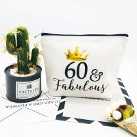 60 Makeup bag Mother grandma 60th years old sixty Birthday Decoration supplies