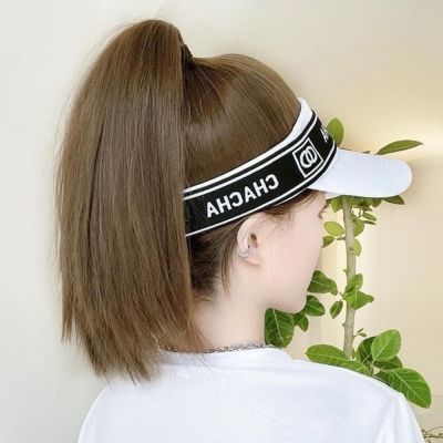 ERYRG Travel Party Daily Heat Resistant Fiber Synthetic Female Hair Accessories Natural Hairpieces Women Girls Fake Hair Hat Shade Baseball Cap Wig Short Straight Ponytail Golf Baseball Cap Pony Tail