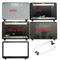 For HP 15-G 15-R 15-T 15-H 15.6" 760967-001 AP14D000C70 Laptop Top LCD Back CoverLCD Bezel Screen Cover Front FrameHinges