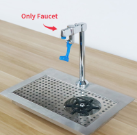 Push Cup Faucet Delay Faucet Net Tap Water Station Pedestal Glass Filler