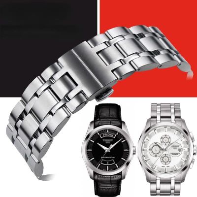 ▼▨ คุณภาพเดิมสำหรับ Tissot 1853 Couturier T035407 T035410 428 T035439 T035617 627 สายนาฬิกา 22 23 24 มม.