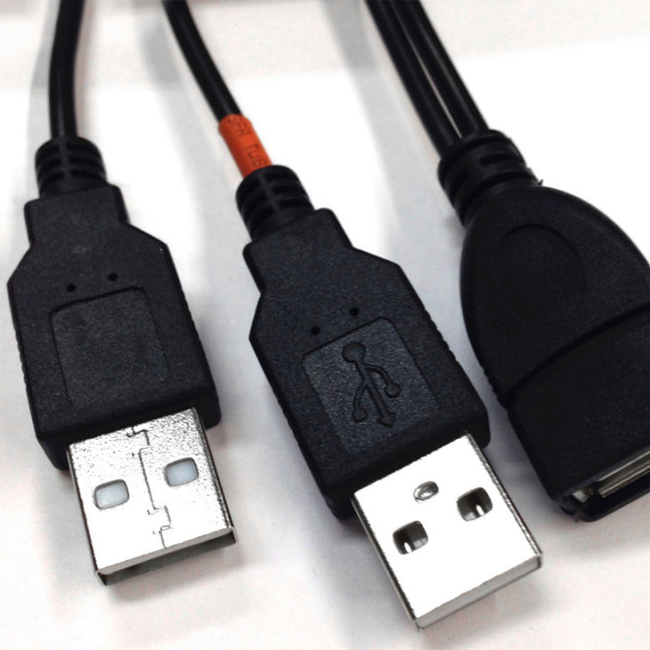 xunxingqie-usb-2-0-y-type-line-usb-dual-usb-2พอร์ตชาร์จสายชาร์จ-extension-cable-hub-adapter-cable-one-female-split-two-male-charger