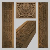 【⊕Good quality⊕】 natuidao13965 Relief คุณภาพสูงแบบ3d Stl เฟอร์นิเจอร์รูปแบบ Cnc Stl -- Door_1