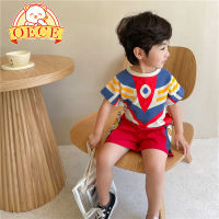 OECE เสื้อผ้าเด็ก superman boy ultraman เสื้อยืดแขนสั้นกางเกงขาสั้น anime ชุดเด็กผู้ชาย