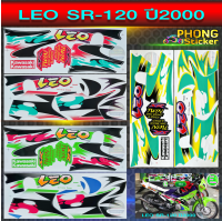 สติกเกอร์ LEO SR 120 ปี 2000 สติกเกอร์มอไซค์ LEO SR 120 ปี 2000 (สีสวย สีสด สีไม่เพี้ยน)