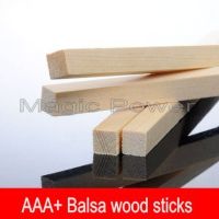 แถบไม้ Balsa AAA + 12ชิ้น/ล็อตยาว300มม. ความกว้าง10 ~ 20มม. สำหรับตกปลาบนเครื่องบิน/โมเดลเรือ DIY