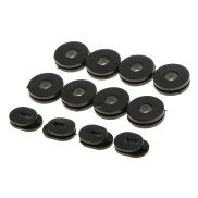 Baoblaze 12 Cái Cao Su Side Bìa Grommets Head Gasket Thiết Cho Honda Xe