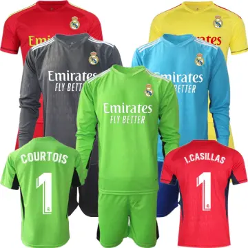 2019 20 Real Madrid 25 COURTOIS Green Long Sleeve Goalkeeper Soccer Jersey