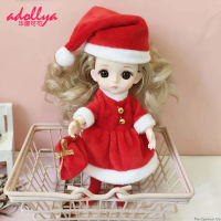 ตุ๊กตา Aksesori 112ดอลลี่ยา Kostum Krismas Krisma untuk Krismas ชุดสูท Sesuai untuk 112 BJD ตุ๊กตา OB11