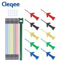 Cleqee Mini SMD IC Logic Analyzer Grabber Test Hook Kit Silicone Dupont Lead with Distinguish Sticker Oscilloscope Accessories