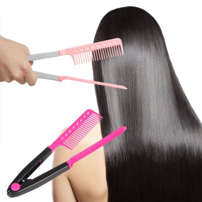 Folding Hair Straightener Combs Clip Anti-Static Holder Tongs Styling Tool Home Salon Hairdressing Haircutting Hair Accessories