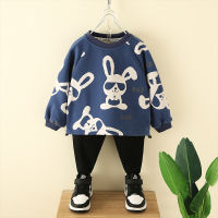 Boys Spring Clothing Sweater 2023 New Baby Spring And Autumn Round Neck Pullover Top Children Handsome Fashionable Base Shirt