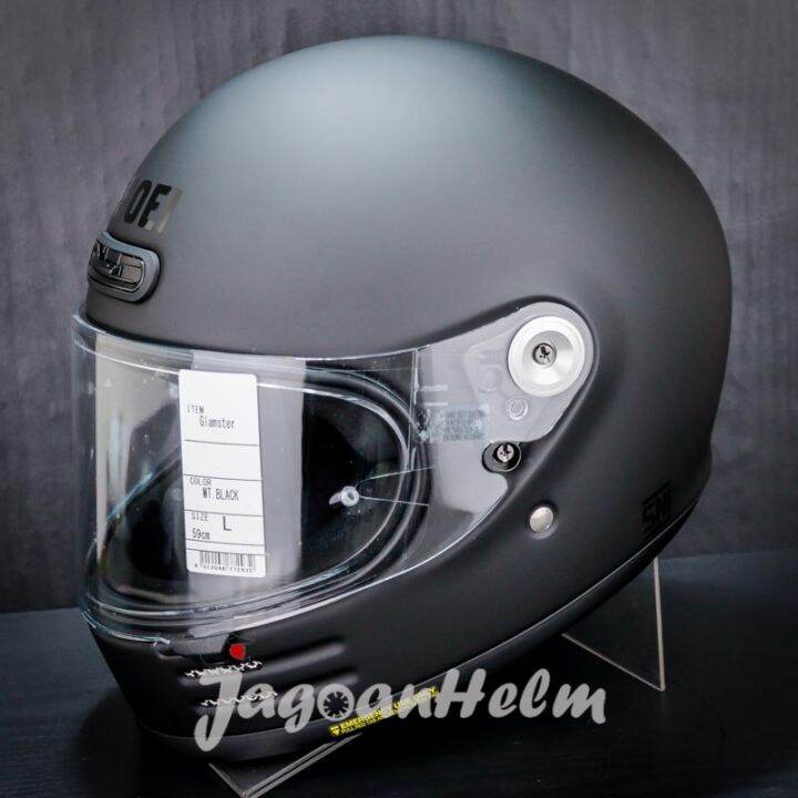 SHOEI HELM GLAMSTER MATT BLACK RETRO GLAMSTER CLASSIC SNI Lazada