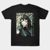 【New】เสื้อยืดผู้ชาย Kimetsu No Yaiba Demon Slayer Muichiro Tokito Tshirt ผู้หญิง T เสื้อฤดูร้อนผ้าฝ้าย Tees Tops Anime Harajuku Streetwear