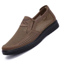 ตาข่าย Breathable Slip-On รองเท้าสำหรับชายรองเท้าผ้าใบชาย Loafers เทนนิส38-48นุ่มน้ำหนักเบาฤดูร้อนชาย Casual แฟชั่น