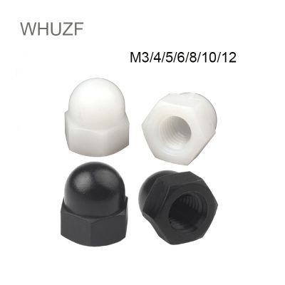 WHUZF Free Shipping Bolt Nut Screw Cap Cover Plastic Dome Protection Exposed Black White Against Hexagon M4 M5 M6 M8 M10 M12M24