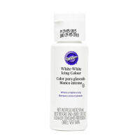 【☑Fast Delivery☑】 SDFS34534 2ขวด Wilton 59มล. สีขาวที่ละลายน้ำได้อาหารเหลวสีขาว Fondant/ครีมวางเม็ดสีวัสดุ