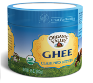 Bơ hữu cơ Ghee Oganic Valley Hũ 212g - Nhập khẩu Mỹ