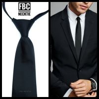 B-01 เนคไทสีดำ แบบซิป ทันสมัยมีสไตล์ (FBC BRAND) necktie fashion