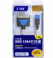 USB IEE 1284 Cable Z-TEK USB TO Parallel 1284 1.8M -int (สีดำ)