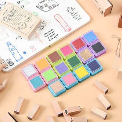Dimi 16 Colors Mini Inkpad Craft Oil Based DIY Ink Pads For Sponge Stamps Scrapbooking Decoration Fingerprint Seal Stamp Pad