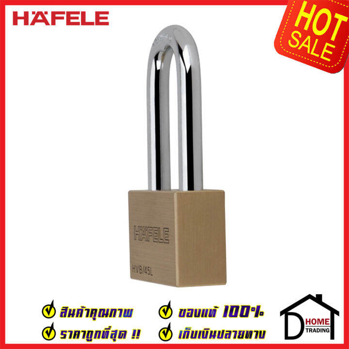 ถูกที่สุด-hafele-กุญแจ-แม่กุญแจ-ทองเหลือง-45mm-รุ่นคอยาว-482-01-983-brass-padlock-hvb-45l-คล้อง-สายยู-ล็อค-ล็อคเกอร์-ประตู-รั้ว-บ้าน-กุญแจนิรภัย-ของแท้100