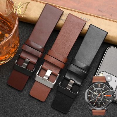 Genuine Leather Bracelet Watch Strap Watchband22 24 26 28 30mm Wristwatch Band For Diesel Dz7313