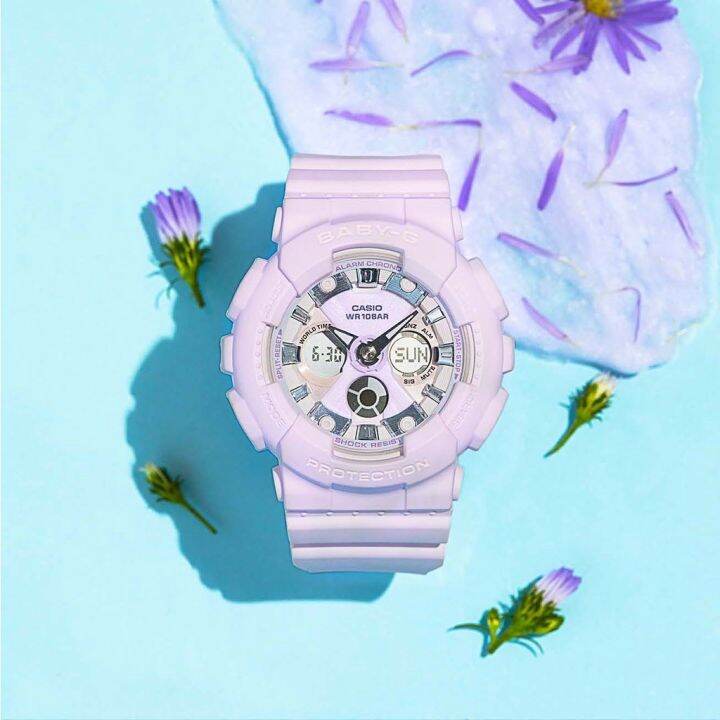 casio-baby-g-ba-130wp-6adr-ของแท้-ประกันศูนย์-cmg