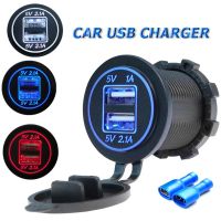 【Aishang electronic】「Aishang electronic」4.2AUSBCar ChargerLED LightOutlet Adapterfor 12-24VBoat รถจักรยานยนต์รถ ATV Accessorise