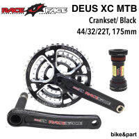 จานหน้า RaceFace Deus-XC 44/32/22T, Black, ขา 175mm.