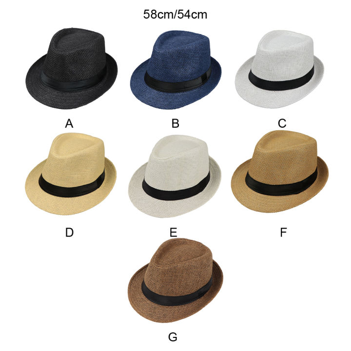 ฟางข้าวโพด1-2-3สไตล์คลาสสิกเพื่อลุคอมตะหมวกสักหลาดหมวกกันแดดปานามาฤดูร้อน