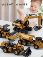 1/50 Scale Diecast Alloy Excavator Toy Car For Kids Boys Engineering Truck Toys Forklift Crane Dump Truck Childrens Toys Gift Die-Cast Vehicles