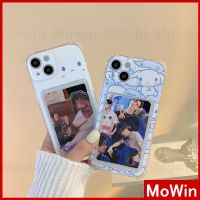 【คุณภาพสูง】Mowin - เคสไอโฟน เคส iPhone ซิลิโคนนุ่มเคสใสเคสใส่บัตร ที่ใส่บัตรเก็บรูปถ่าย กล้องป้องกันกันกระแทกการ์ตูนสไตล์น่ารักสำหรับ iPhone 13 Pro Max iPhone 12 Pro Max iPhone 11 Pro Max iPhone 7 Plus iPhone XR XS MAX ?MW?