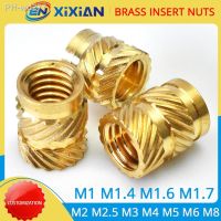 M1 M1.4 M1.6 M1.7 M2 M2.5 M3 M4 M5 M6 M8 Brass Insert Nut Hot Melt Knurled Thread Heat Injection Molding Embedment Copper Nut