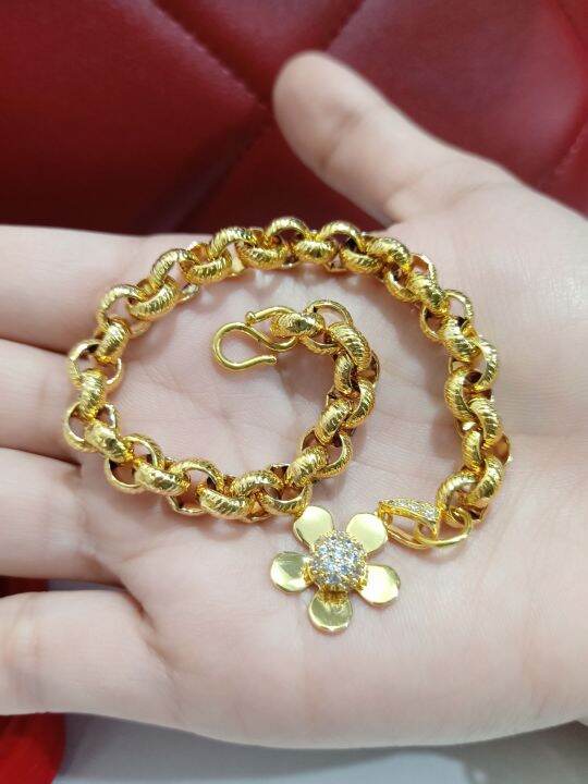 Rantai Tangan Emas Suasa 18k Rt38 Lazada