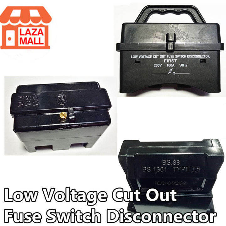 60A / 100A PLK Cut Out Unit Complete Fuse Low Voltage Cut Out Fuse Switch KWH METER FIUS LUCY