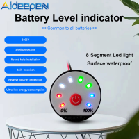 Aideepen โปรแกรม4.2โวลต์7.4โวลต์12โวลต์16.8โวลต์22โวลต์24โวลต์36โวลต์ LED ลิเธียม/ตะกั่วกรด B-Attery ตัวบ่งชี้ความจุระดับพลังงานแสดงมิเตอร์ทดสอบ8-Segment LED B-Attery ตัวบ่งชี้ความจุ