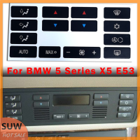 ? SUW ปุ่มสวิตช์ควบคุมสภาพอากาศในรถยนต์1ชุดครอบคลุม X5 BMW E53 1999-2006 E39 1996-2002