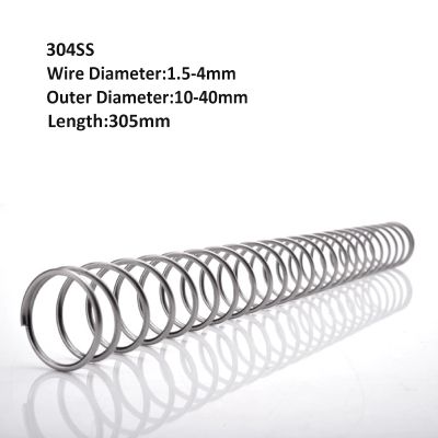 【LZ】 1Pcs Length 305mm 304 Stainless Steel Compression Springs Y-shaped Spring Wire Diameter 1.5/2/2.5/3/4mm OD10-40mm