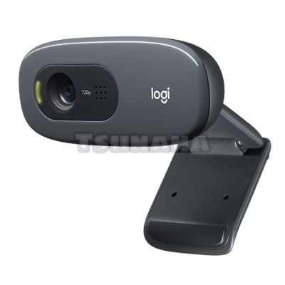 ZZOOI Logitech Original C270 Webcam HD 720p Widescreen HD Video Calling HD Light Correction Noise-Reducing Mic for FaceTime PC Mac