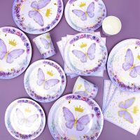 【CW】☄✷✗  Disposable Tableware Birthday Decoration Baby Shower